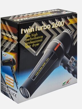 Twin Turbo 2600 Professional Hair Dryer - Black